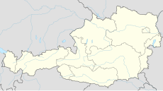 A map of Austria with Innsbruck marked in the west part of the country.