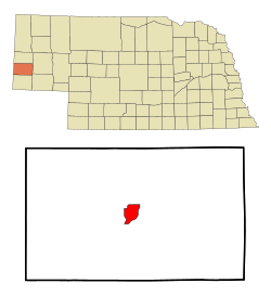 Location within Banner County and Nebraska