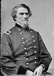 Old picture of an American Civil War general with chinbeard