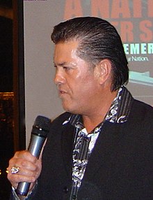 Tamaki at the Christchurch leg of the "Nation Under Siege" tour, 2005