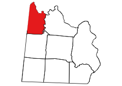 Location of Burnsville Township in Anson County