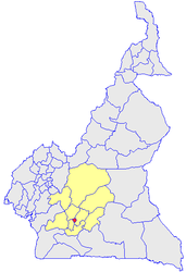 Dipartimento di Mfoundi – Mappa