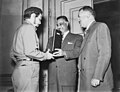 Guevara (left) in Cairo with Nasser (centre) and his prime minister Ali Sabri