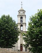 Le clocher de l'église paroissiale.