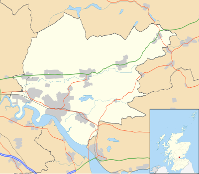 Mapa de localización de Clackmannanshire