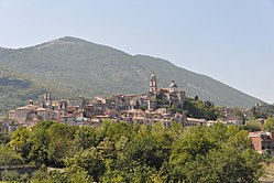 View of the historic centre of Cusano Mutri