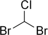 Skeletal formula of dibromochloromethane