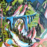 Ernst Ludwig Kirchner: Brücke bei Wiesen.