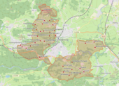 Grenzen der ehemaligen Gemeinde Ammerhöfe