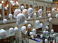 Image 18Floating Heads by Sophie Cave (2006), installed in the East Court of the Kelvingrove Art Gallery and Museum, Glasgow