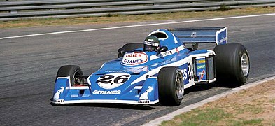 Jacques Laffite au Grand Prix d'Italie 1976.