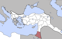 Mutasarrifato di Gerusalemme - Localizzazione