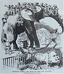 Caricatura lui Charles Bradlaugh din jurnalul Punch