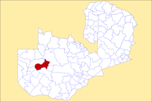 District location in Zambia