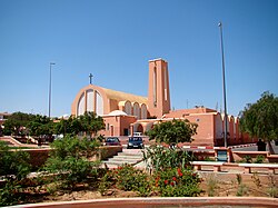 The cathedral of Laayoune, the regional capital and largest settlement.