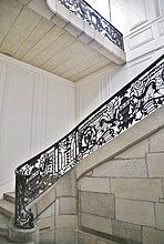 Rampe d'escalier de l'hôtel Labat de Mourlens (ou hôtel de Puymaurin).