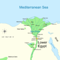 Image 32Map of Lower Egypt, and location of the Faiyum oasis (from Prehistoric Egypt)