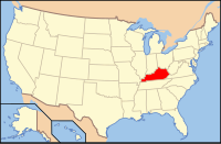 Localisation du Kentucky