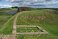 Image 77A segment of the ruins of Hadrian's Wall in northern England, overlooking Crag Lough (from Roman Empire)