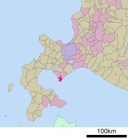 Location of Muroran in Hokkaido (Iburi Subprefecture)