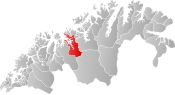 Kvænangen within Troms og Finnmark