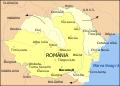Image 64Romania after the territorial losses of 1940. The recovery of Bessarabia and Northern Bukovina was the catalyst for Romania's entry into the war on Germany's side. (from History of Romania)