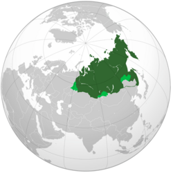 Location of Siberian Republic (1918)