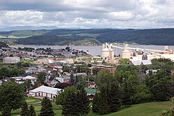 Borough of La Baie (in blue) in the City of Saguenay