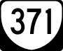 State Route 371 marker