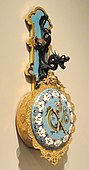 Wall clock; circa 1880; bronze and enamel; probably made by Escalier de Cristal (Paris); Art Institute of Chicago (US)