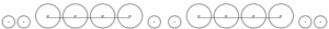 Diagram of two small leading wheels, four large driving wheels joined by a coupling rod, two small trailing wheels, four large driving wheels joined by a coupling rod, and two small leading wheels