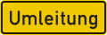 Umleitung Detour or bypass sign (Germany)