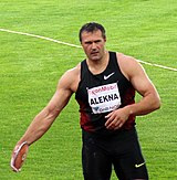 Virgilijus Alekna, unter anderem zweifacher Olympiasieger (2000/2004) und zweifacher Weltmeister (2003 2005) – Rang neun mit 61,91 m