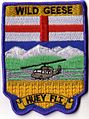 408 Tactical Helicopter Squadron UTTH Flight badge worn by CH-135 Twin Huey crews circa 1990. The badge is based on the shield of the province of Alberta.