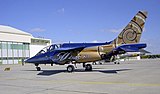 Alpha-Jet com a pintura comemorativa dos 50 anos de instrução da Esquadra 103