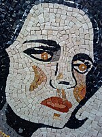 Mosaico Amália Rodrigues, do mosaicista Miguel Gouveia