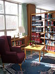 A reading area in the library of Blessed John XXIII National Seminary