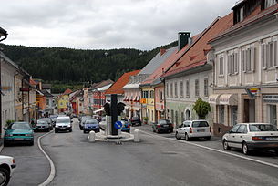 Hauptplatz von Bleiburg im Jahr 2006