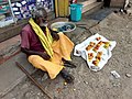 Cashew fruit seller in India