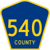 County Route 540 marker