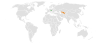 Location map for the Czech Republic and Uzbekistan.