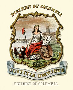Coat of arms of the District of Columbia at Historical coats of arms of the U.S. states from 1876, by Henry Mitchell (restored by Godot13)