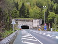 L'entrée du tunnel du Somport sur la RN 134.