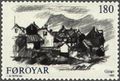 Stamp FR 66 of 1982: Gjógv.