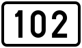 Regional Road 102 shield}}