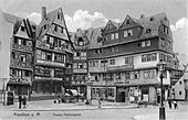 The group of medieval houses known as the Roseneck, c. 1900