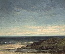 Courbet: Praia da Normandia