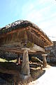 A granary on staddle stones, a type of padstone