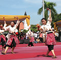 Yosakoi dance, performed by ITS's team in Surabaya, during a Surabaya and Kōchi sister-cities celebration