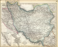 ایران در سال ۱۸۵۵ نام خلیج فارس در نقشه آمده است.